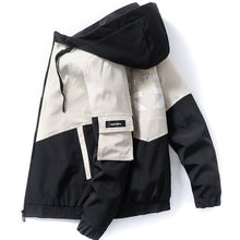Load image into Gallery viewer, 2020 spring and autumn clothes Men Jacket Size 3XL Outwear Hooded Wadded Coat Slim Parka men&#39;s hooded fashion printed jacket
